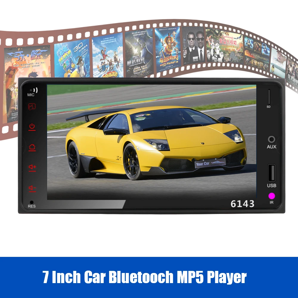 

Multimedia Player 7 inch Universal Auto Stereo Mirror Link Car MP5 Player AUX TF USB FM Receiver Car Radio HD