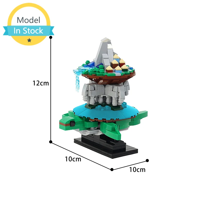 

Конструктор MOC World для украшения интерьера «тусклый залив», вращающийся строительный блок, персональная коллекция, детская игрушка для хобб...