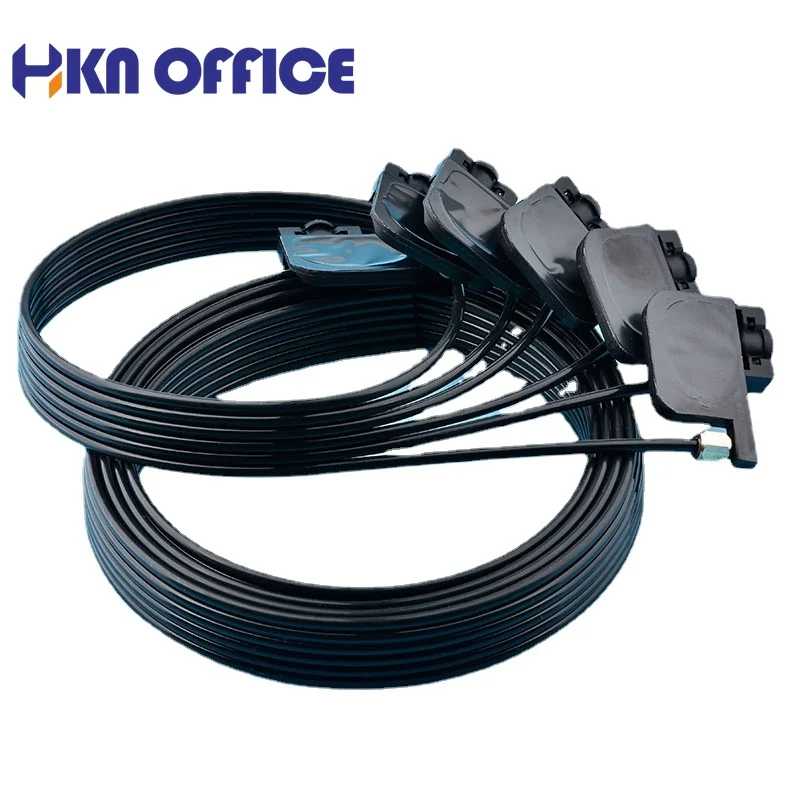 

2meter 6 color ink tube hose pipe pipe line with square small UV damper screw nuts oring for For Epson 1390 R330 R290 T50 L800