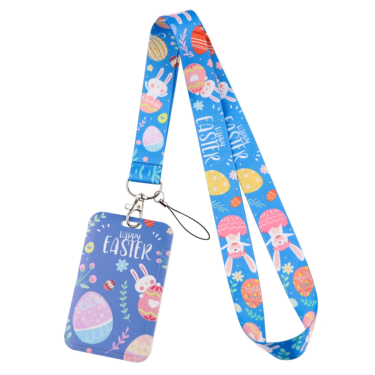 

Easter Day Lanyard For Keys ID Card Cover Badge Holder Business Phone Charm Key Lanyard Neck Straps Keychain Accessories