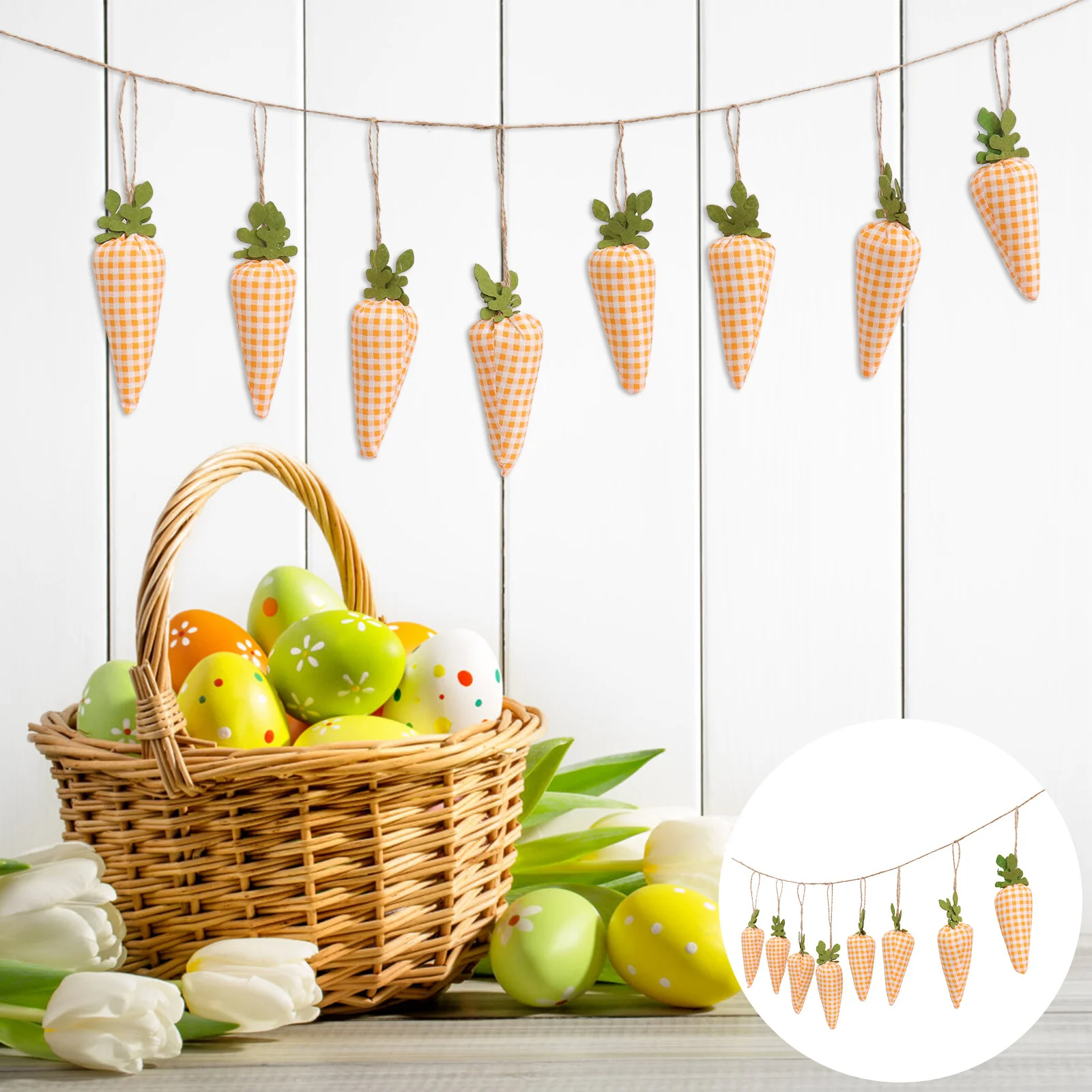

1Pc Easter Wall Pendant Lovely Carrot Decoration Wall Hanging Adornment