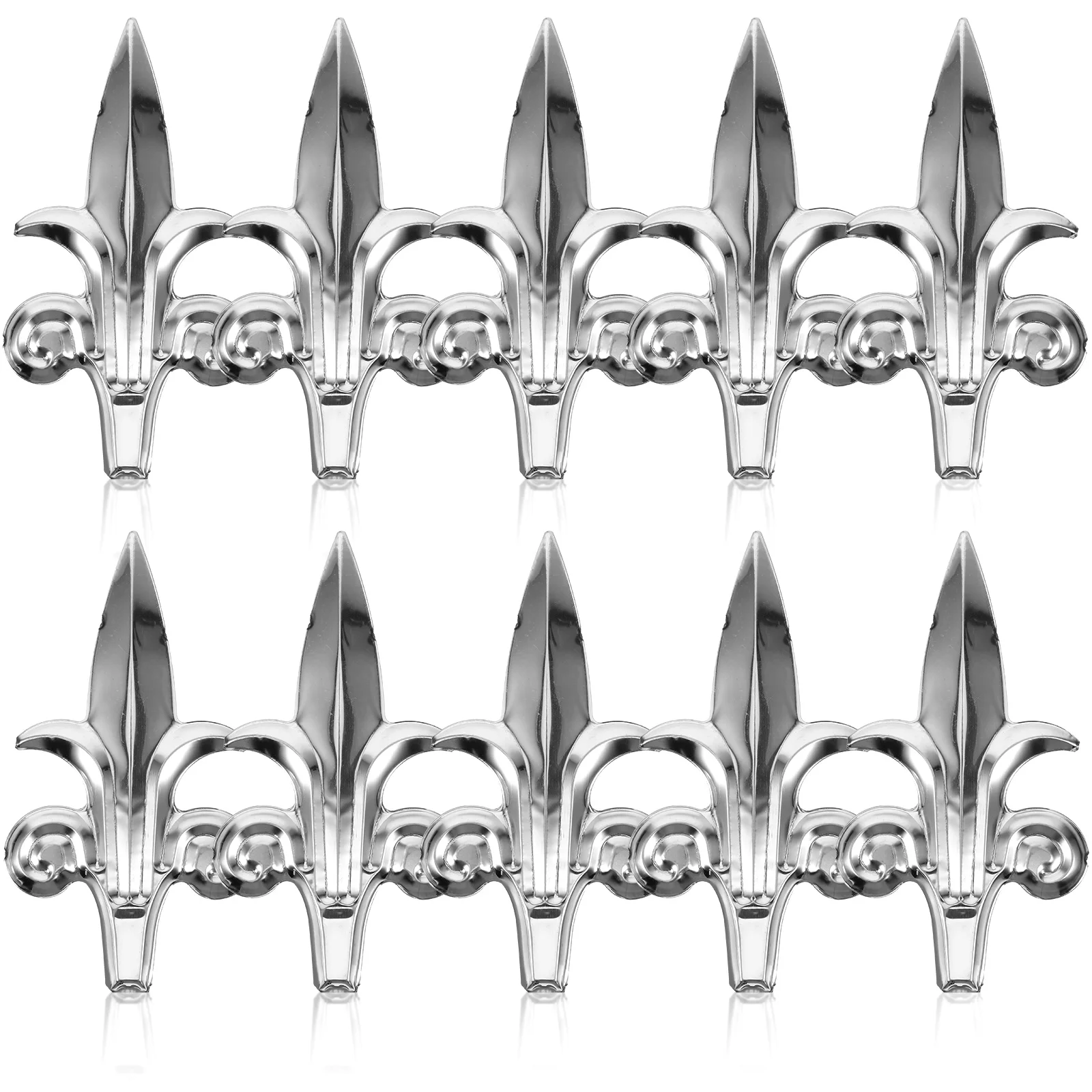 

10pcs Fence Metal Head Yard Decoration Farmhouse Fence Finial Post Finial
