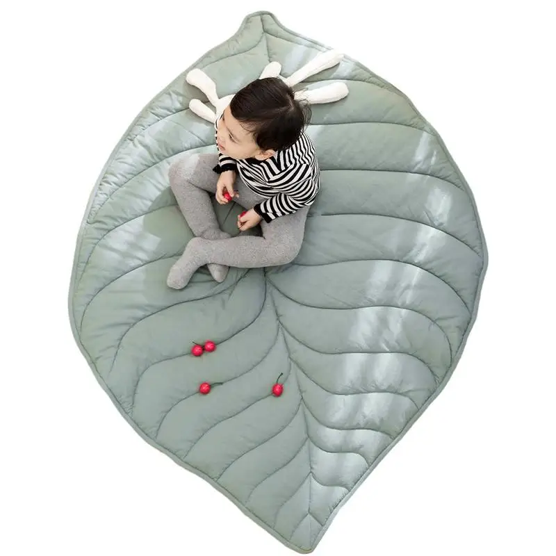 

Детский игровой коврик в форме листьев, хлопковый коврик для малышей, мягкие коврики, одеяло, Мультяшные детские игровые коврики, украшение детской комнаты