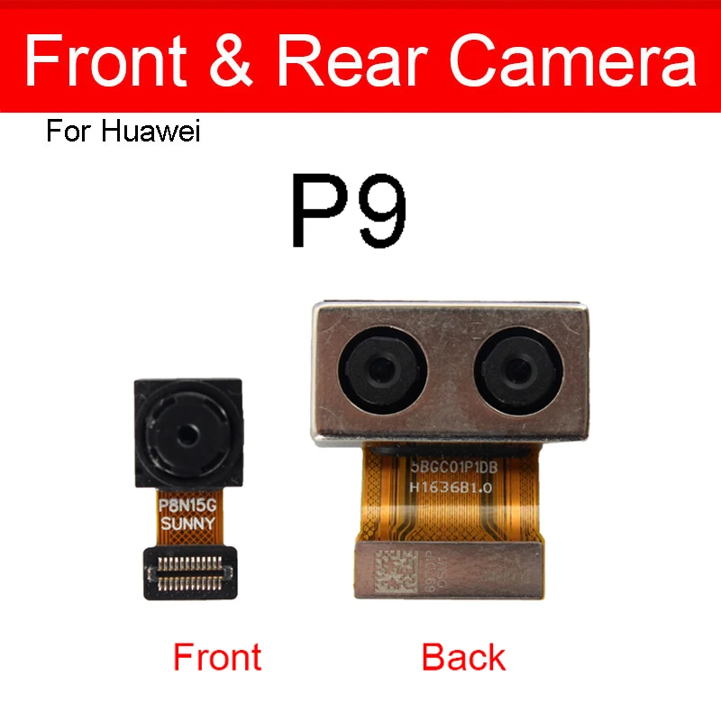 Front Rear Camera Module For Huawei P9 Plus Lite Mini 2017 Main Back Big Facing Small Flex Cable Replacement | Мобильные телефоны и