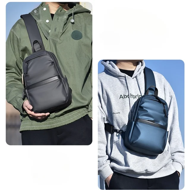 Men's Crossbody Bag Chest Bag High-Quality Nylon Messenger Bag for Sports and Leisure 6