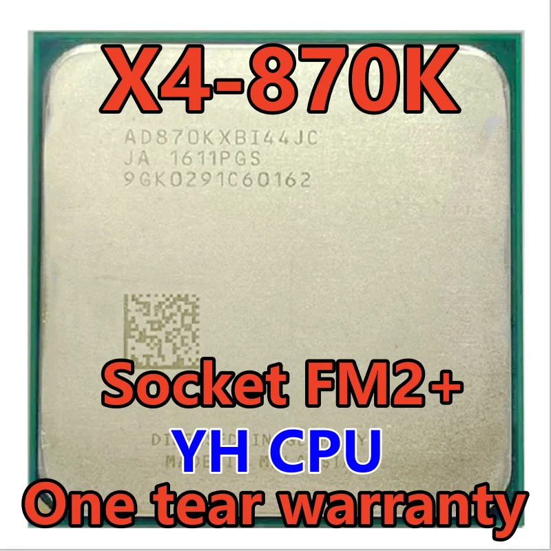 

X4 870K X4 870 K X4 870 3.9 GHz Quad-Core CPU Processor AD870KXBI44JC Socket FM2+