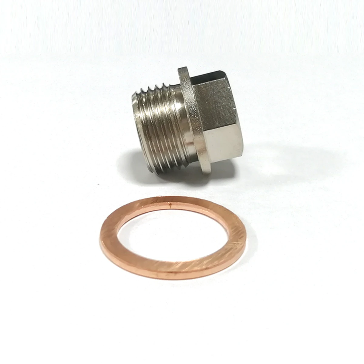High Quality Steel Exhaust Temp Temperature Sensor Adapter M18x1.5 To 1/8NPT Connector 6.47mm Hole | Gas Oxygen