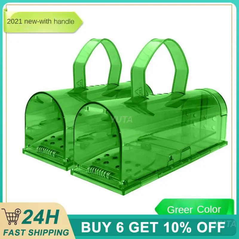 

Rat Cage Small Household Pest Control Mousetrap Plastic Rat Trap Transparent Material Multiple Colors