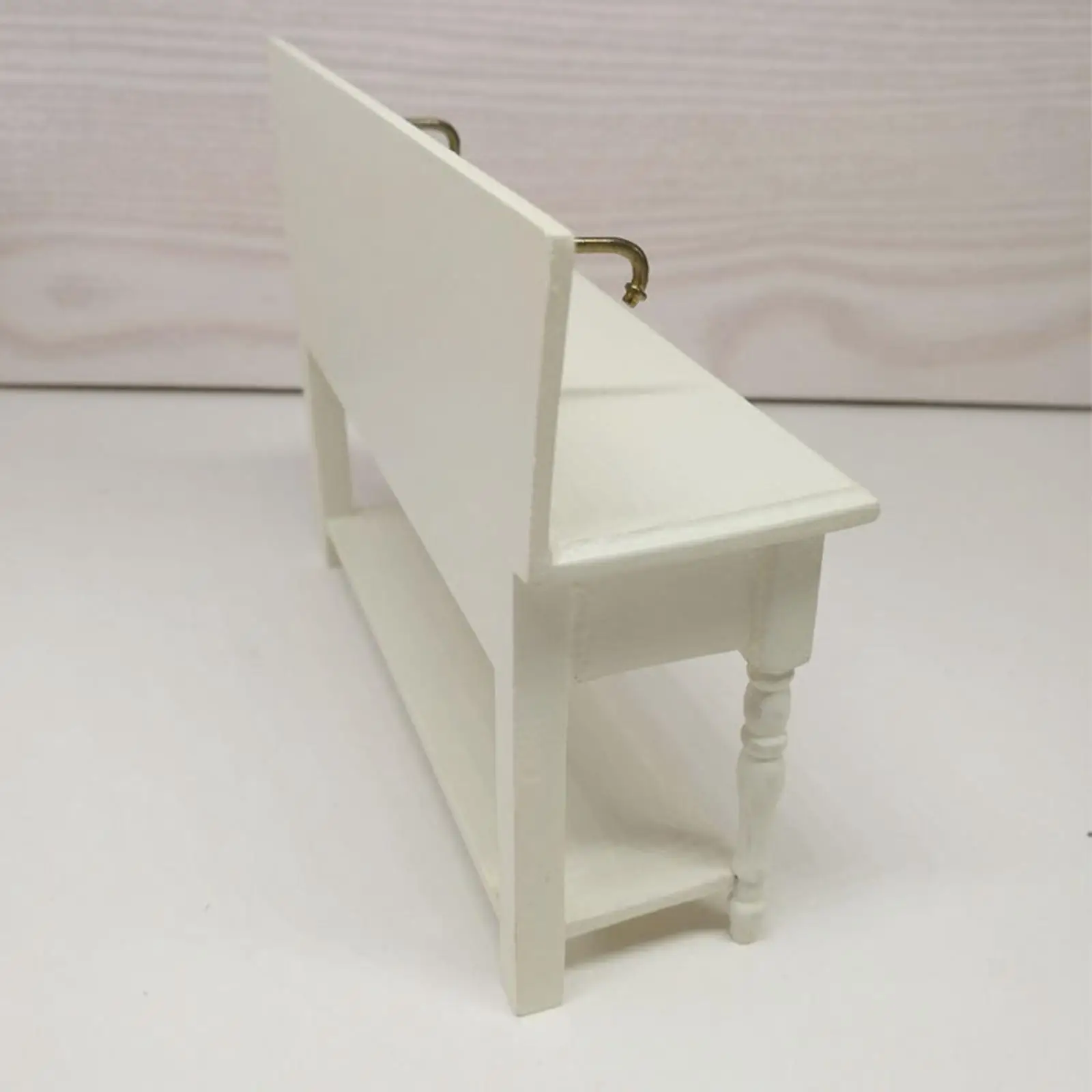 

Miniature Wash Basin Cabinet Accessory with Drawers Dollhouse for Kitchen