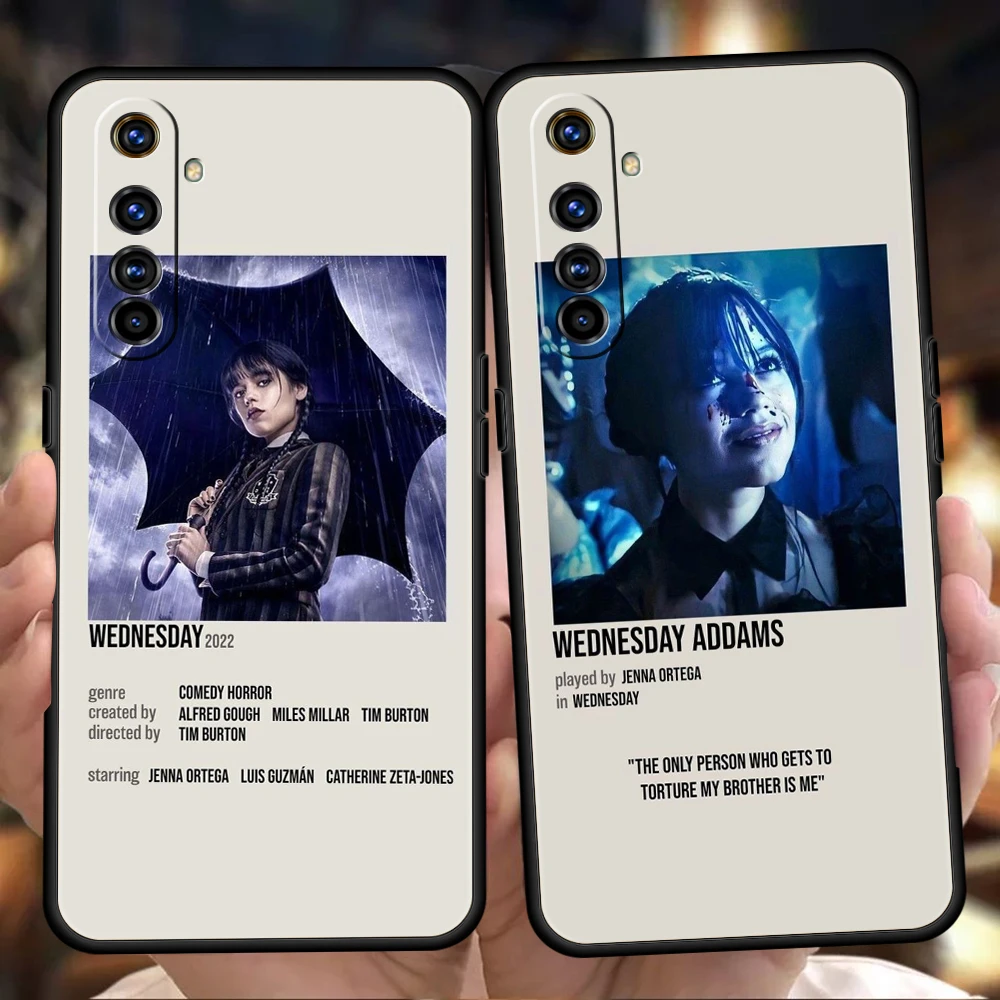 

Wednesday Addams Family TV Show Silicone For Realme 9 Pro GT2 6 7 8 10 C11 C21Y C25 C35 GT Neo 2 3 3T Pro Plus 5G Phone Cover