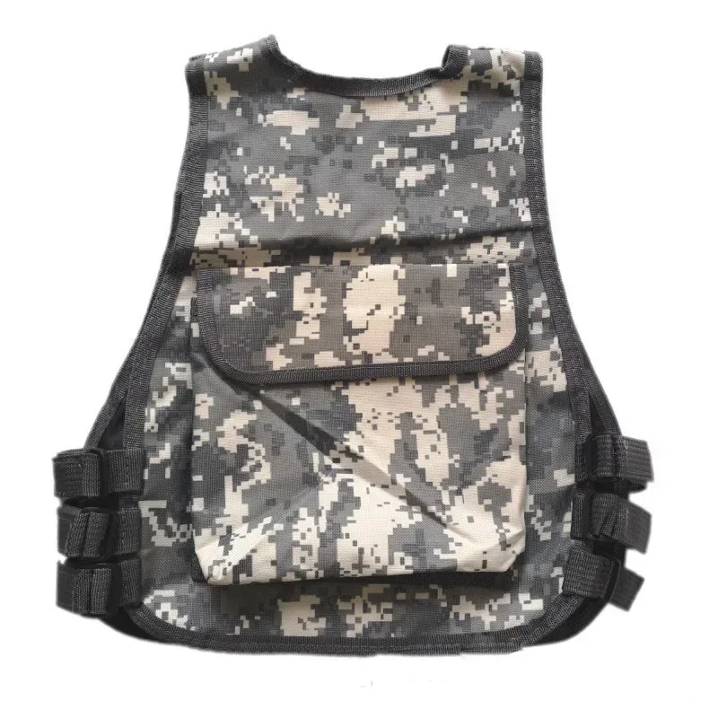 markii Kids Combat Camouflage Vest Children CS Shooting Clothes Tactical Waistcoat Summer Training Protection Gear