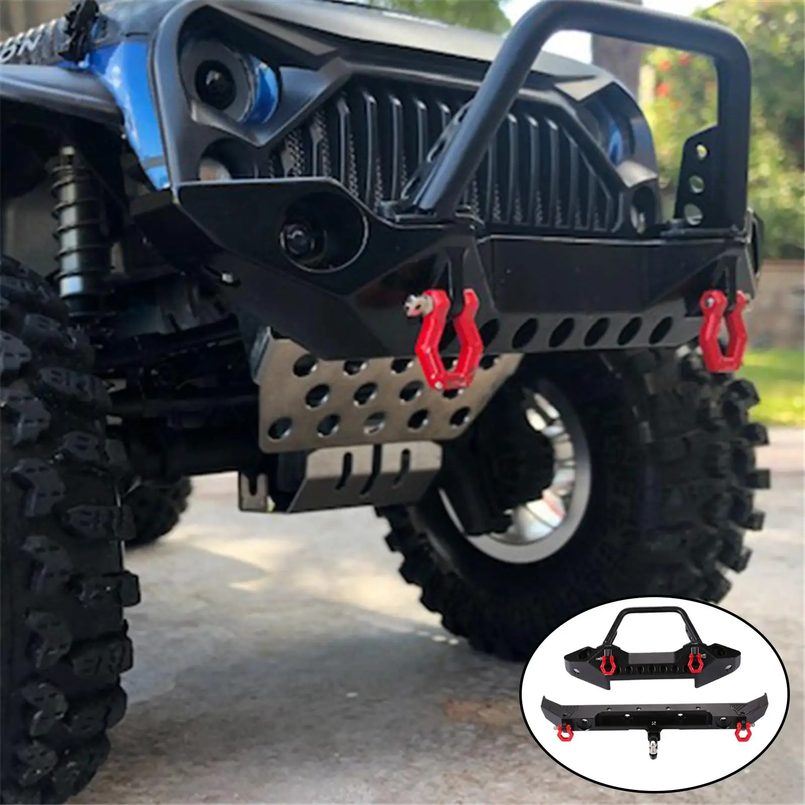 

1:10 RC Front And Tail Bumper LED Lights for Axial SCX10 II Vehicles