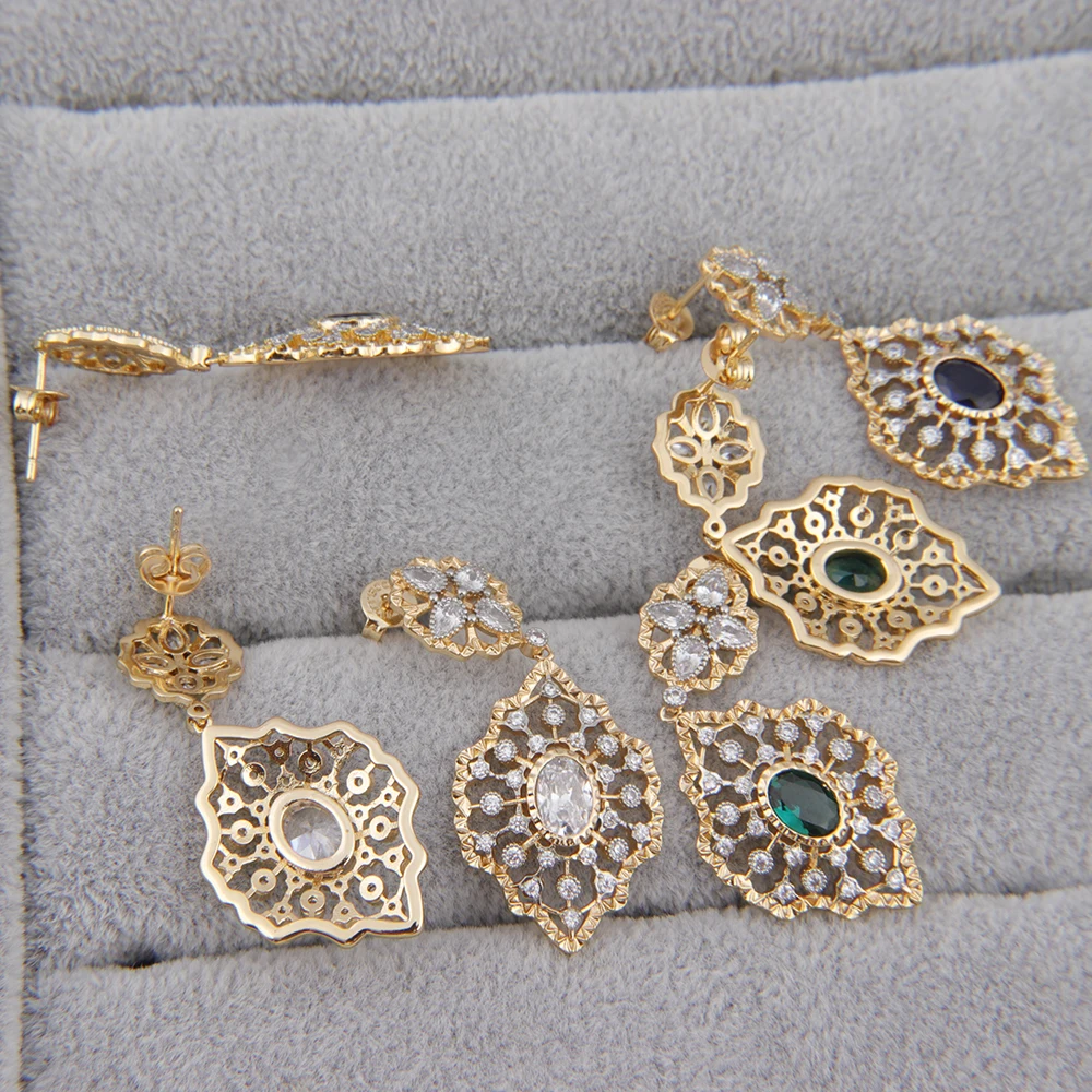 Винтажные серьги-гвоздики в итальянском стиле элегантные очаровательные