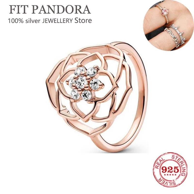 hot sale s925 sterling silver closely inlaid three ring snake bone chain pattern pan ring for women brand jewelry anniversary free global shipping