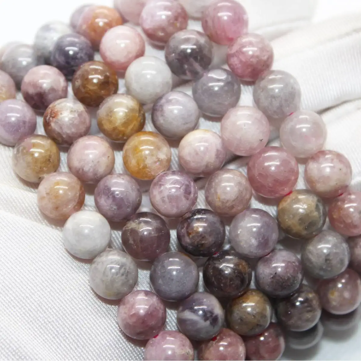 

1 браслет Approx9-9.8mm 20 бусин, натуральные Редкие красочные бусины-браслеты из спинели