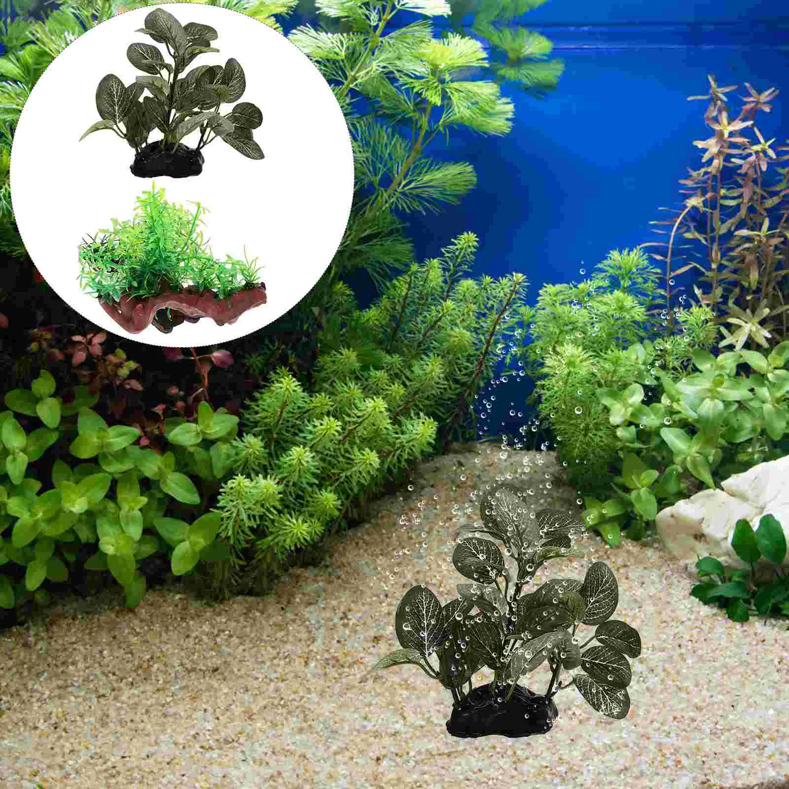 

Tank Aquarium Aquatic Artificial Decor Water Underwater Ornaments Landscape Decoration Seaweed Figurines Fake Lfelike Terrarium
