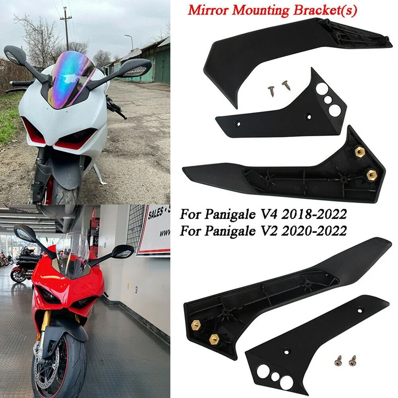 

Motorcycle Rearview Mirror Base Side Mirrors Mounts Holder Brackets For DUCATI Panigale V4 V4S 2018-2022 V2 2020-2022