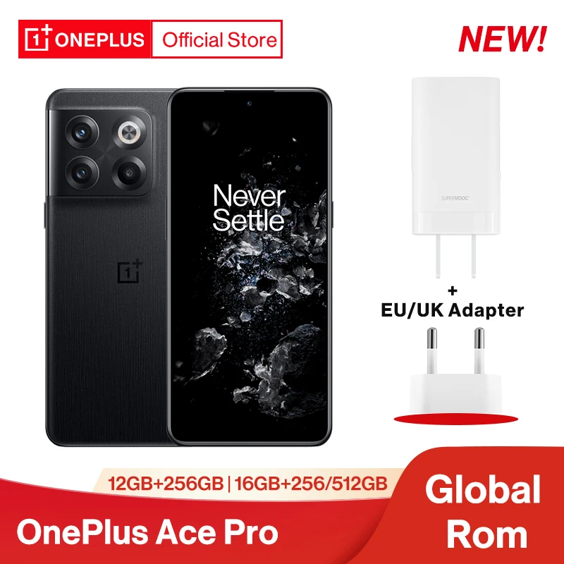 Stokta küresel Rom OnePlus Ace Pro 5G 10 T 10 T akıllı telefon 150W SUPERVOOC şarj 4800mAh cep telefonu 6.7 AMOLED ekran 50MP kamera