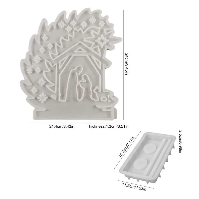 jąca szopkę gliniane formy ozdobne silikonowe do żywicy dekoracja wnętrz szopka scena dekoracyjna święta rodzina katolicka