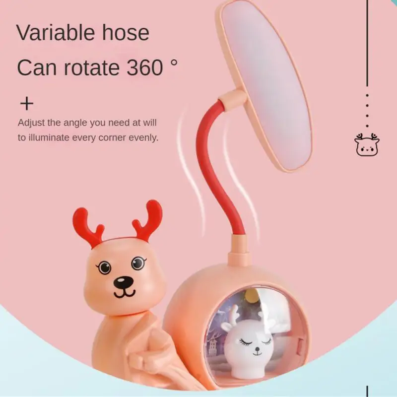 

Multifunctional Desk Lamp Nightlight Student Eye Protection Charging With Pencil Sharpener Cartoon Desk Lamp Children's Gift