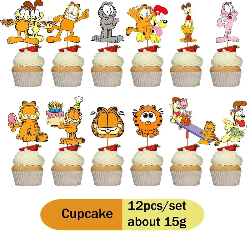 

Гарфилд вечерние украшения на день рождения мультяшная посуда поставки бумажные стаканчики тарелки скатерть фон воздушные шары детские подарки