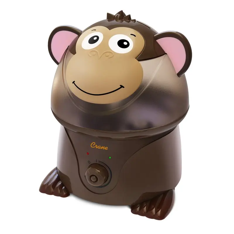

Adorable Ultrasonic Cool Mist Humidifier for Kids, 1 Gallon, 500 Sq Ft Coverage, 24 Hour Run Time - Monkey
