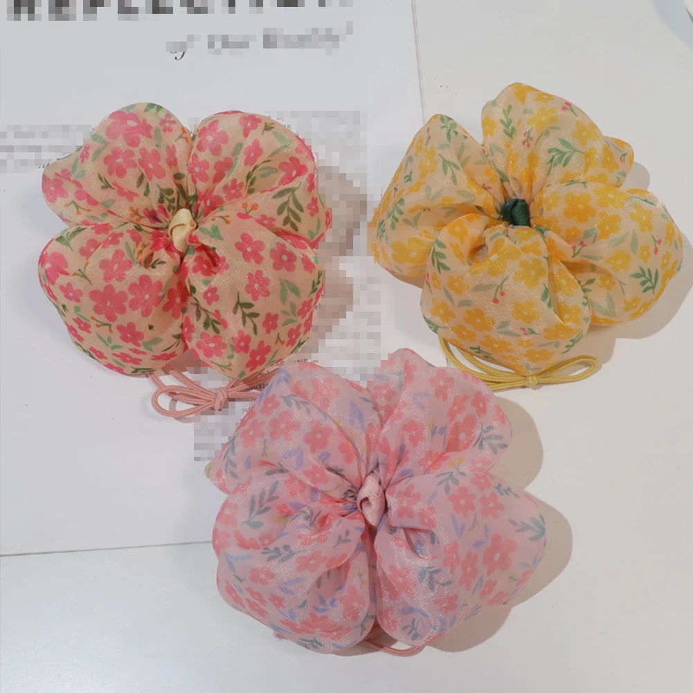

Floral Patterns Hair Ring Soft Hair Ring Hair Rope Children's Hairpin Hairband Sweet Flowers Hair Scrunchies Hair Accessories