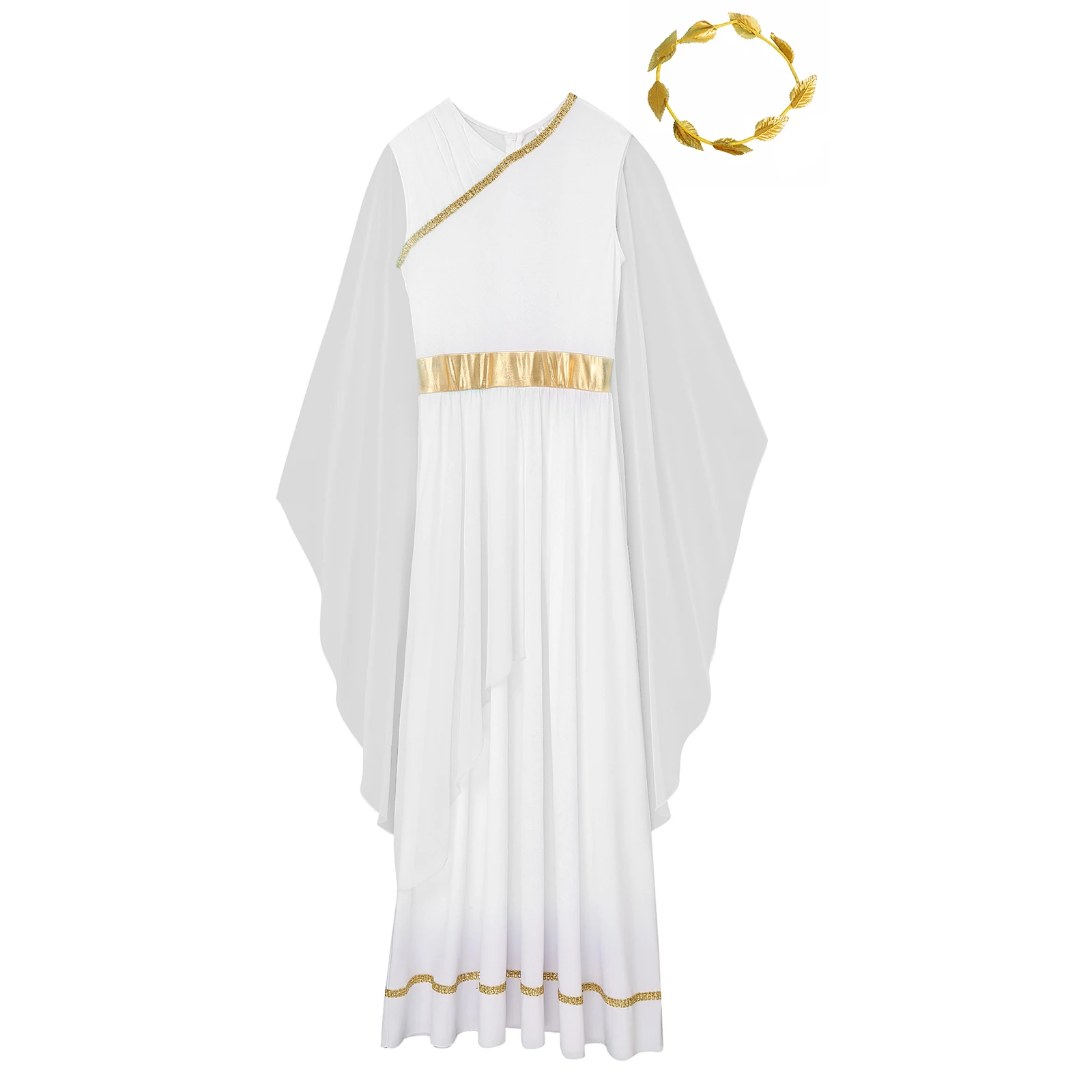 Древнегреческая мифология женское платье-халат Тога Божество на Хэллоуин с