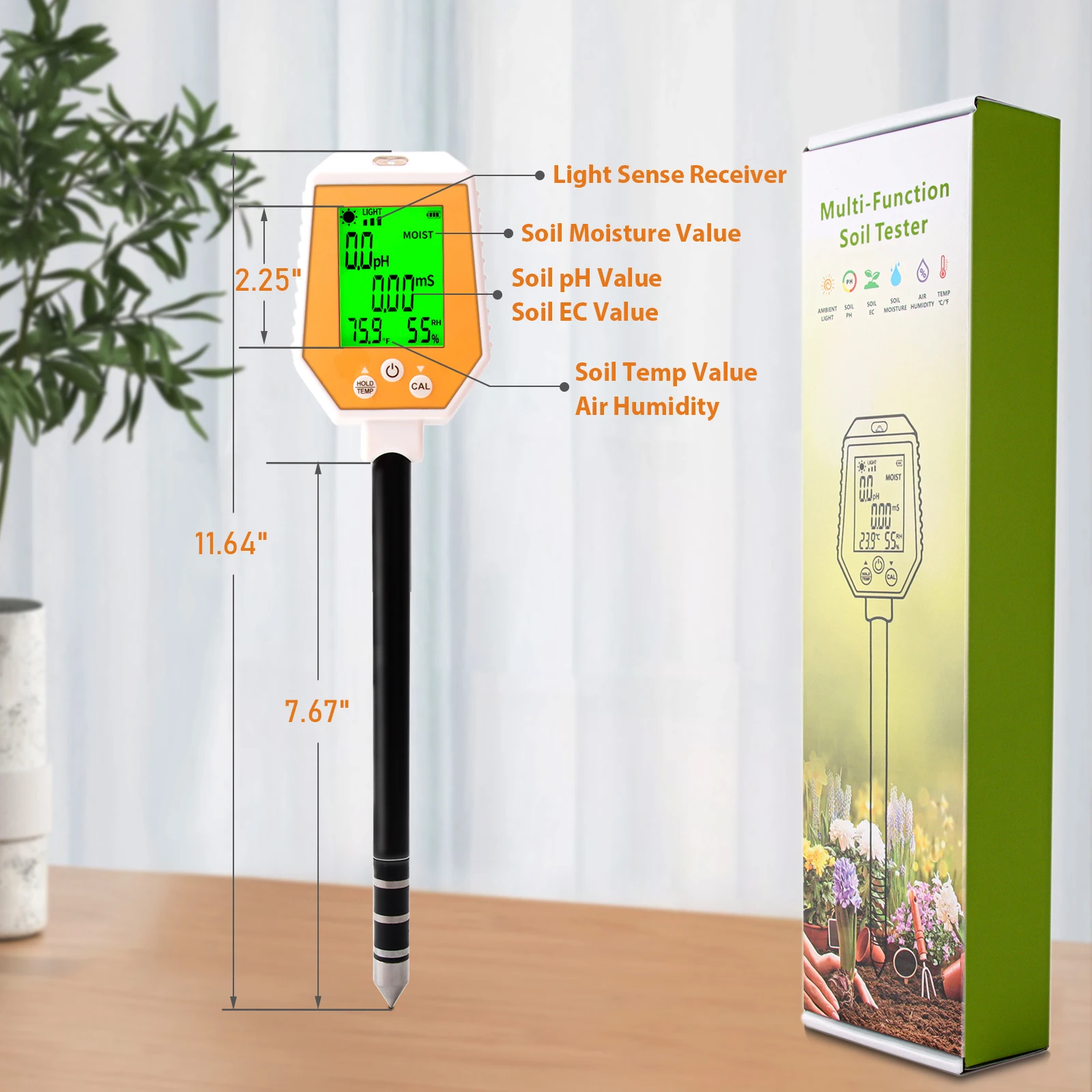 

Yieryi 6 в 1 измеритель pH почвы