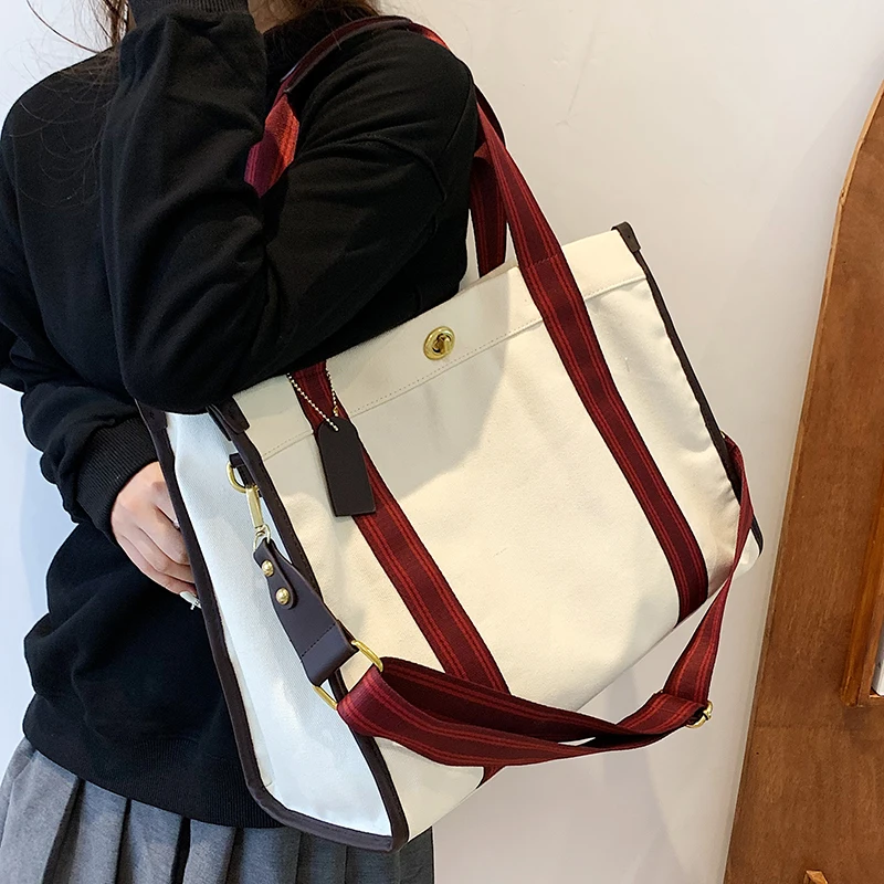 

Women Canvas Handbags High Quality Ladies Shoulder Messenger Bags Fashion Female Crossbody Bags for Women Casual Travel Tote Bag