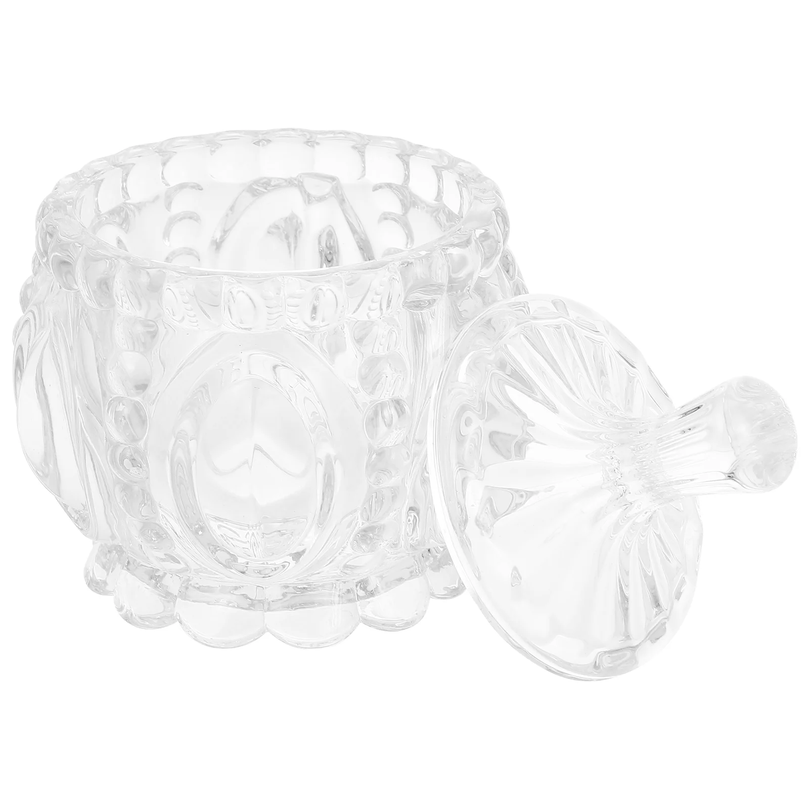 

Candy Jars Jar Crystal Jewelry Holder Buffet Storage Transparent Trinket Decoration Home Lids Container Dessertapothecary Bowl