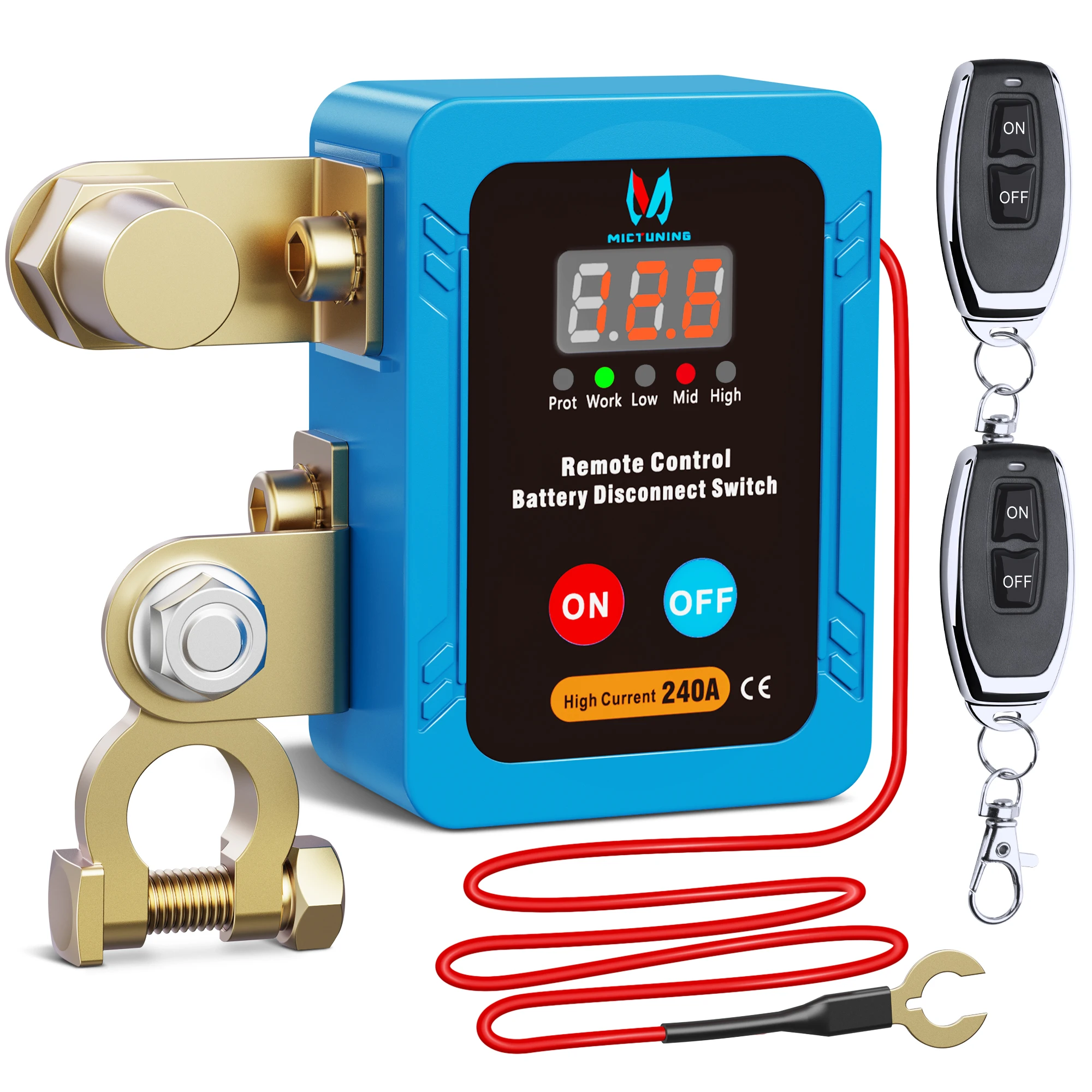 

MICTUNING аккумулятор, изолятор, противоугонный выключатель, выключатель зажигания, дистанционное управление 12 В 240 А для грузовиков, караванов, лодок