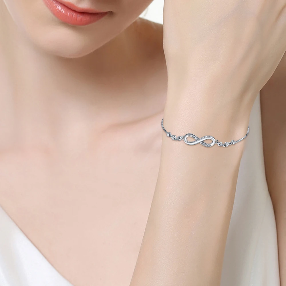 Bracelet en argent Sterling 100%, Design Original, perles, breloques, bricolage, fabrication de bijoux, éblouissant, Bracelet en chaîne CZ pour femmes, offre spéciale