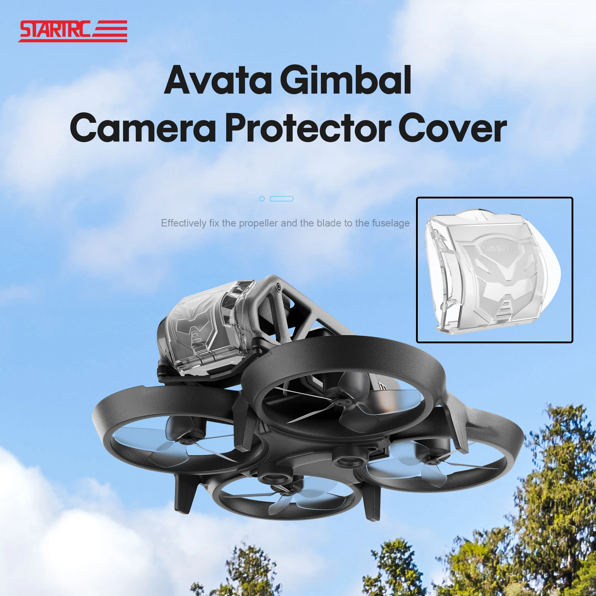 

Защитная крышка для объектива DJI Avata, Защитная крышка для дрона, Защитная крышка для Gimbal камеры, прозрачные аксессуары STARTRC, защита от царапин