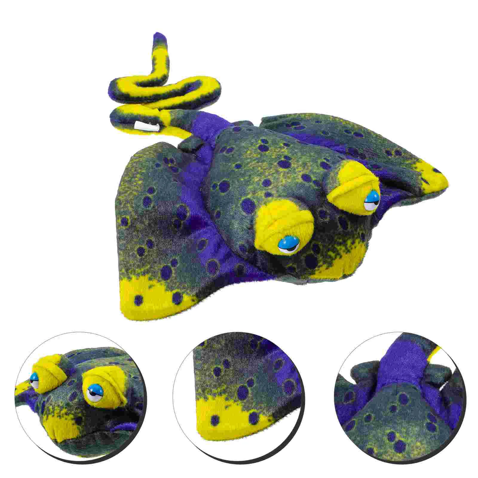 

Animal Throw Pillow Lovely Doll Ornament Sea Fish Fluffy Toy Supple Shaped Simulation Stuffed