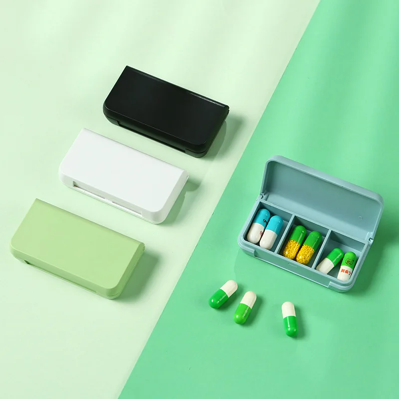 

Mini Portable Pills Organizer Case 3 Grids PillBox Tablet Storage Container Weekly Medicine Pill's Box Pill Case Drug Dispense
