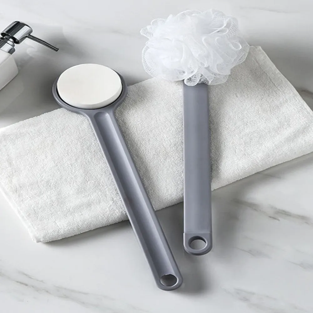 

Long Handle Exfoliating Bath Sponge Back Scrubber Bathroom Body Brush Exfoliation Cleaning Equipment Shower Brush 29.5 X 8.5CM