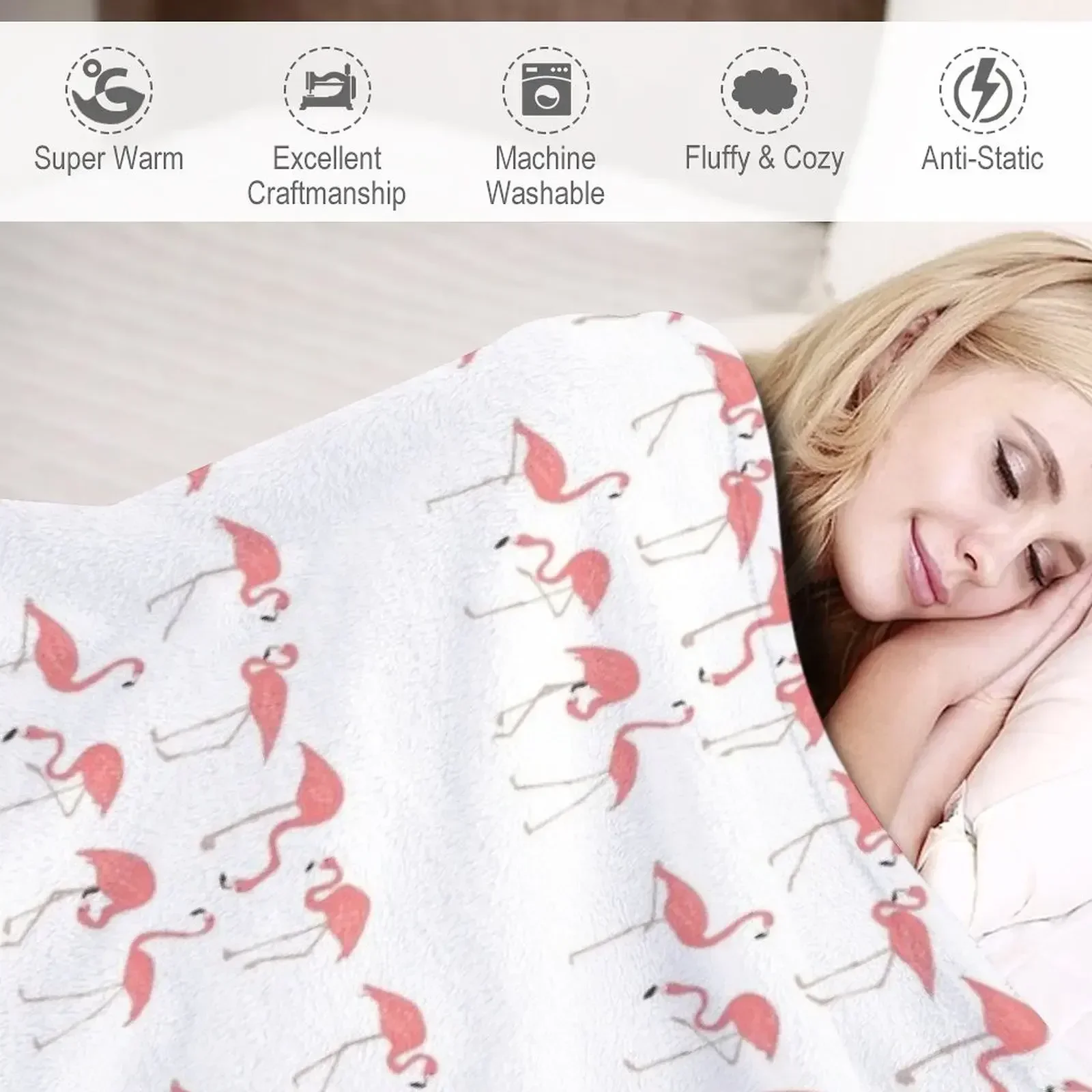 FLAMINGO LOVE - WITH Плед Термобелье для путешествий Утяжеленные одеяла