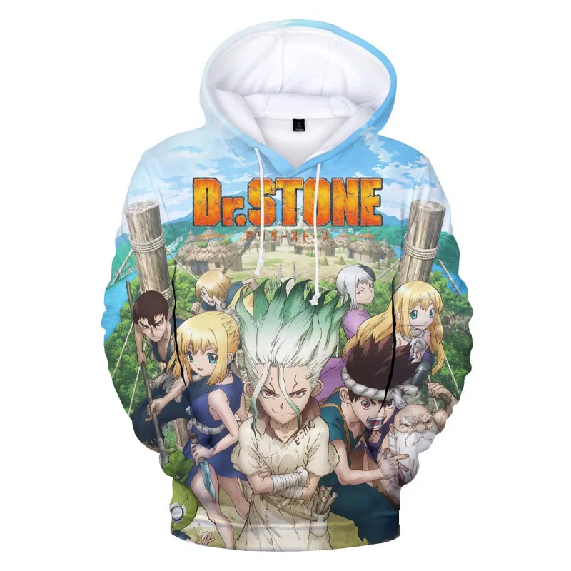 

2023 Hot Sale Dr Stone 3D Printing Hoodies Anime Dr Stone Hoodie Sweatshirt Boys Cartoon Casual Clothes Cute Mens Anime Pullover