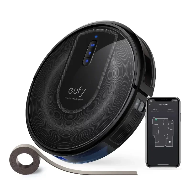 

Anker eufy RoboVac G30 Verge, робот-пылесос с отображением дома, 2000 ПА всасывание, Wi-Fi, границы полосы для ковров и твердых полов