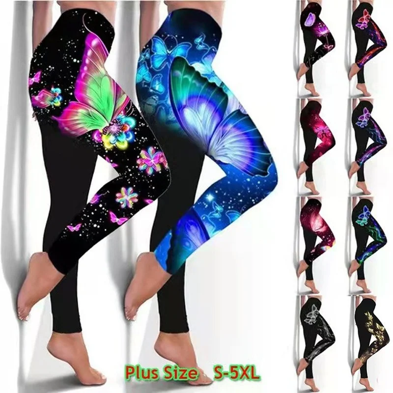 

Plus Size L-5xl Women's Yoga Pants Breathable Skinny Sweatpants Printed Pantalones De Mujer Home Wear Leggings Women Clothing