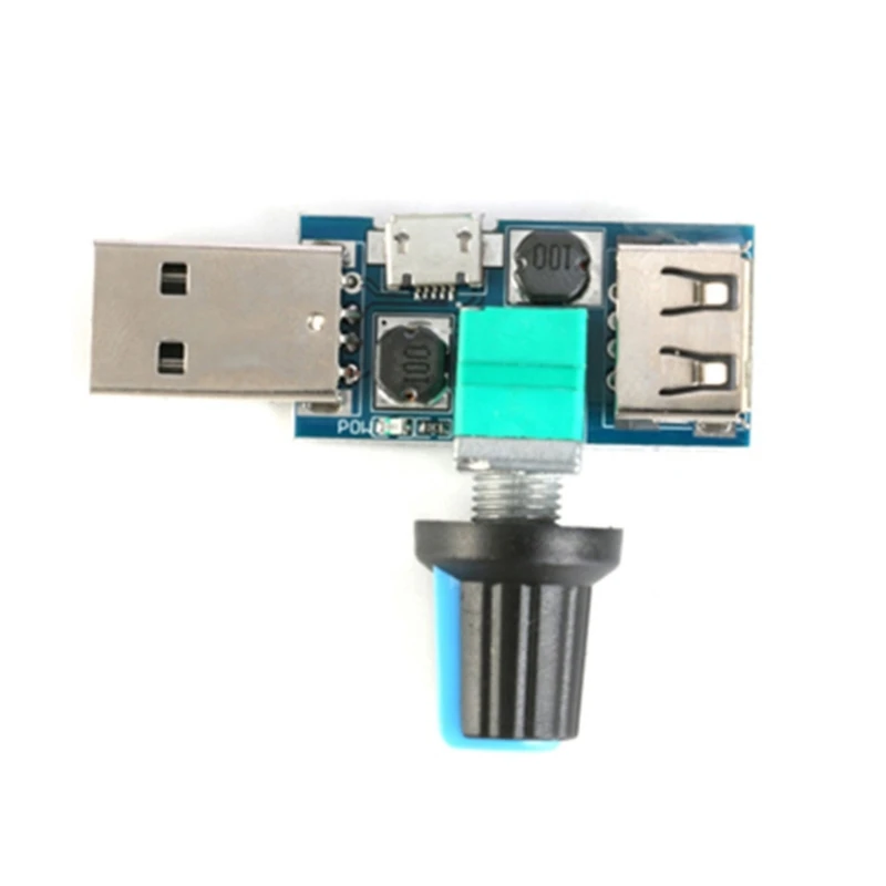 USB-контроллер скорости вентилятора 4–12 В 5 Вт регулируемый вентилятор
