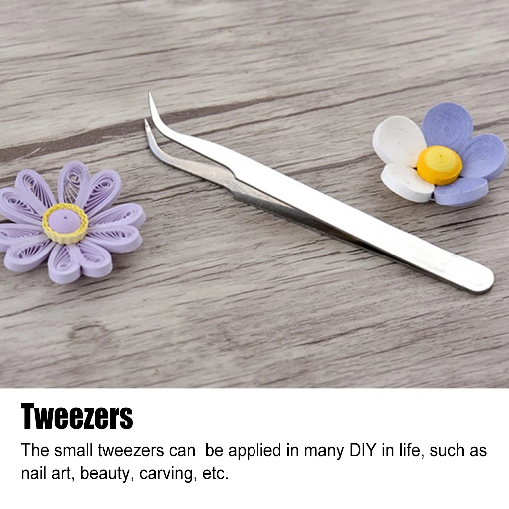 

10 Pieces Tweezers Professional Jewelry Tools Paper Folding Repair Accessories Forceps for Crafts Scrapbooking