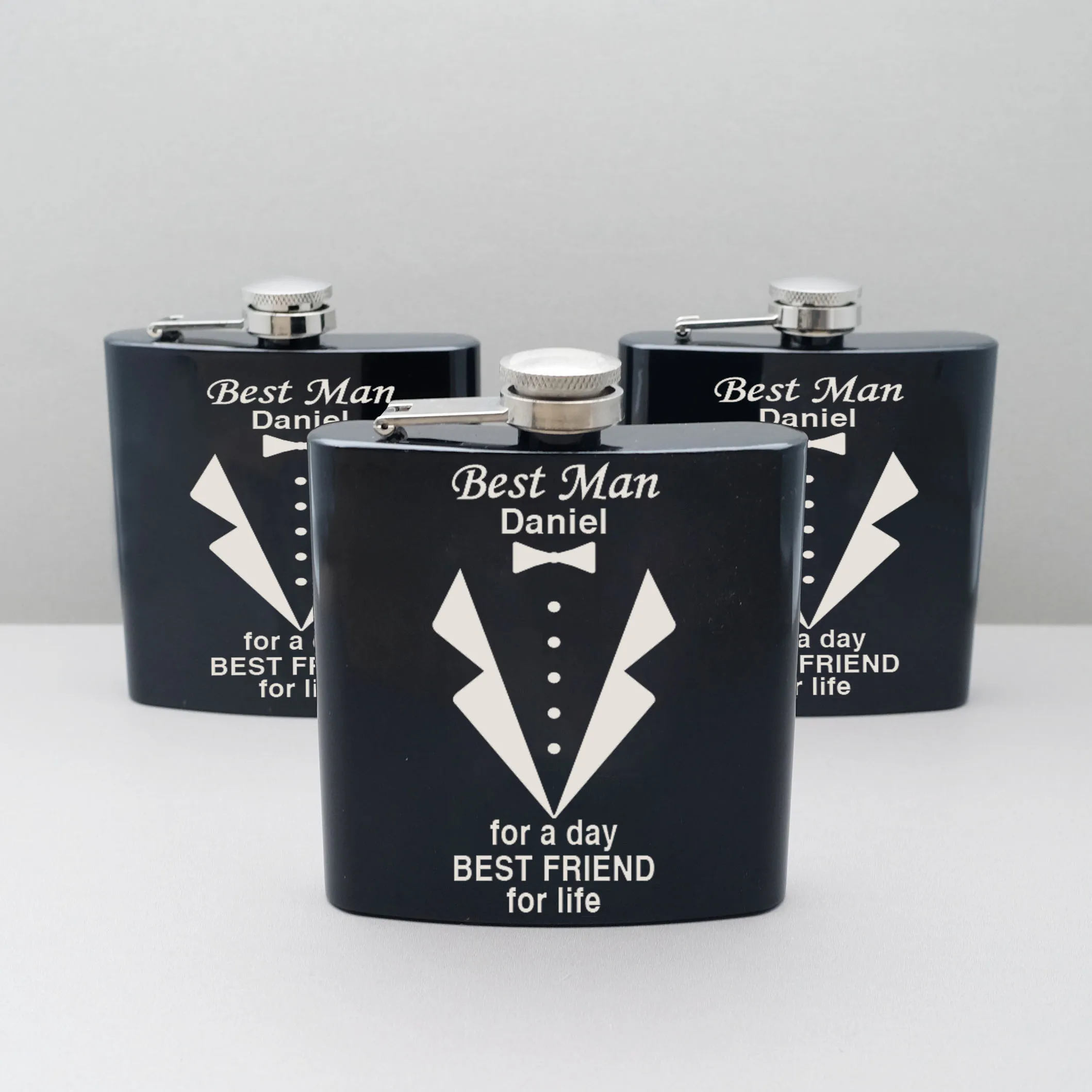 

Custom Stainless Steel Hip Flask Personalized Whiskey Flask Portable Pocket Flasks Groomsmen Gift Best Man Gift Customized Flask