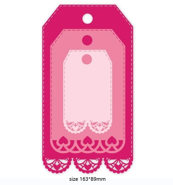 

Metal cutting dies lacy tag die cut mold card Scrapbook paper craft knife mould blade punch