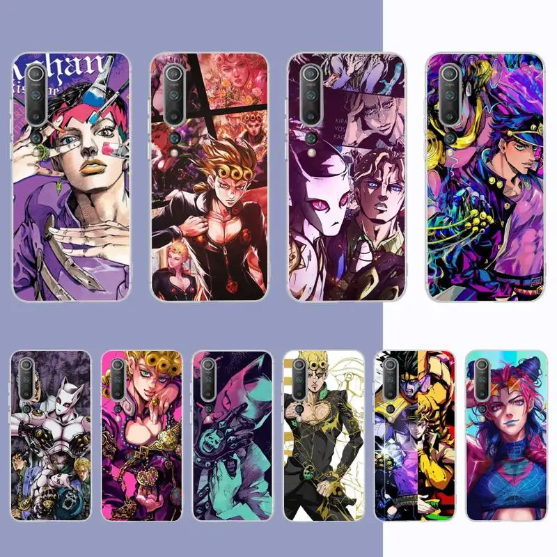 

JoJo's Bizarre Adventure Phone Case for Samsung S21 A10 for Redmi Note 7 9 for Huawei P30Pro Honor 8X 10i cover