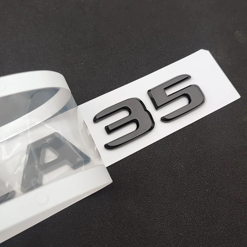 3d ABS черный Автомобильный значок заднего багажника с буквами GLA 35 45 45S Turbo 4matic