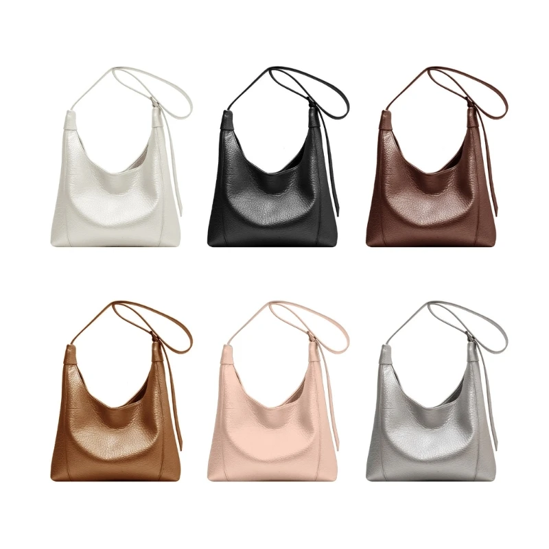 

GD5F Korean Style Shoulder Crossbody Bags for Girl Lady Purse Solid Color Tote Bag