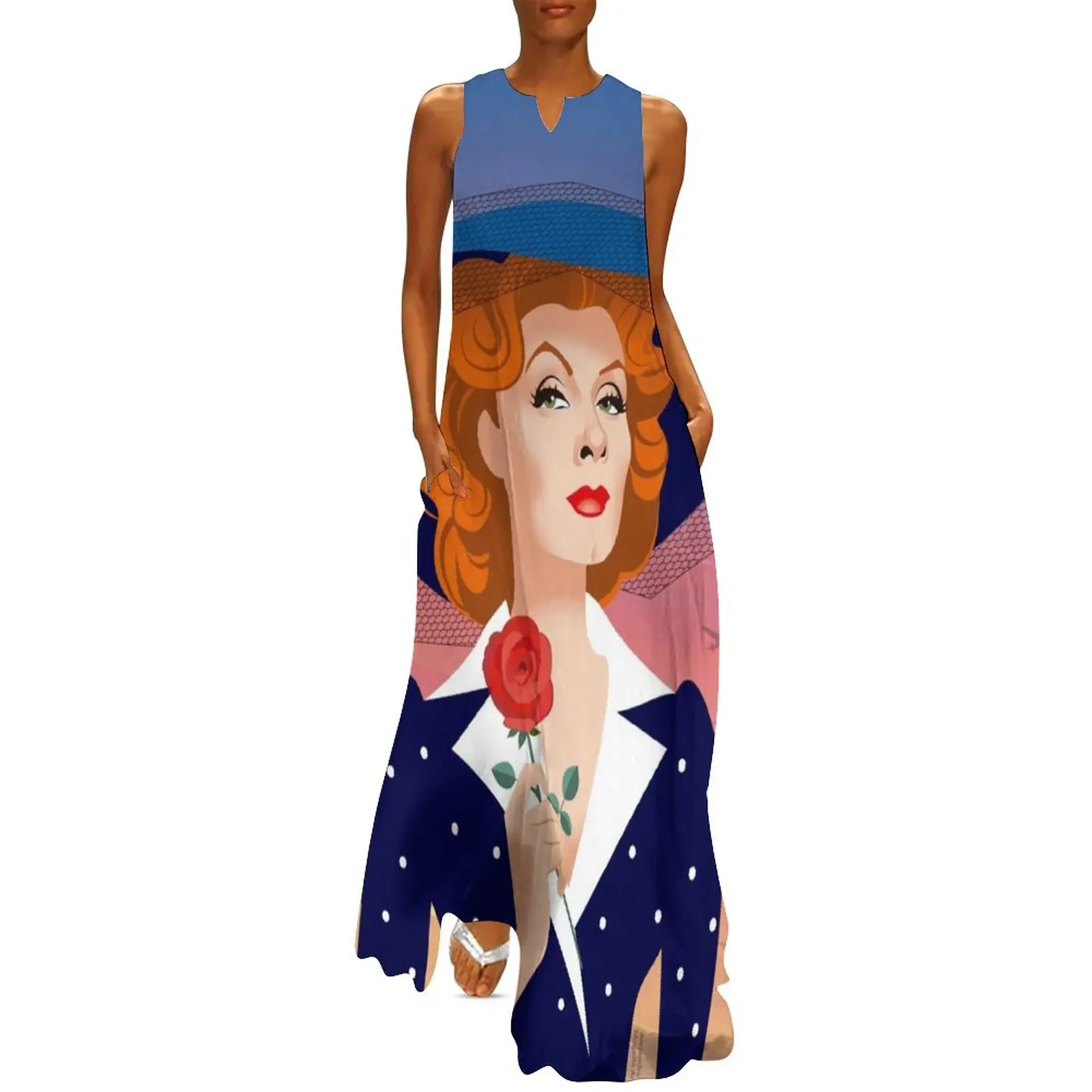 Miniver Long Dress длинное платье женские модные платья Летняя женская одежда Платье