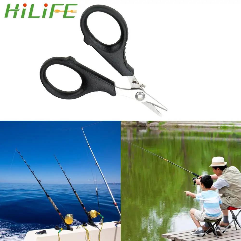 

HILIFE Fish Use Pincers Stainless Steel Fishing Tools Braid Line Lure Cutter Hook Remover Tackle Tool Fishing Scissors Pliers